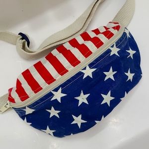 American Apparel Flag Fanny Pack - stars & stripes - red, white, & blue